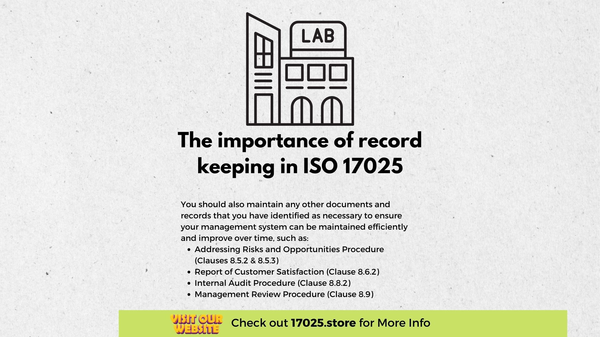 Success of an ISO 17025 Implementation